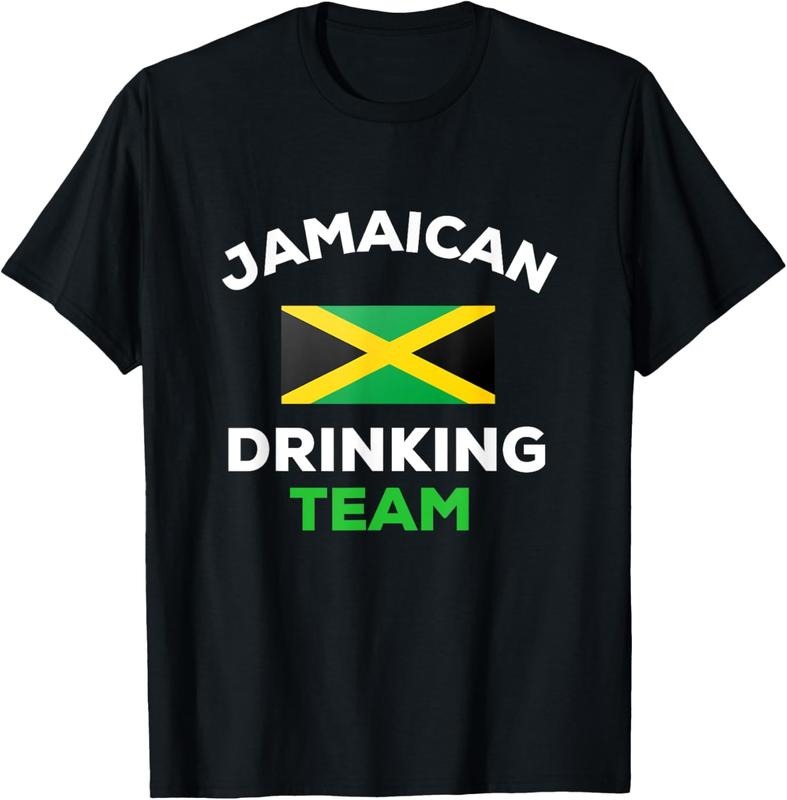 100% Cotton Jamaican Drinking Team Funny Country Jamaica Flag T-Shirt Hoodie, Sweatshirt | PrintMintTees.com