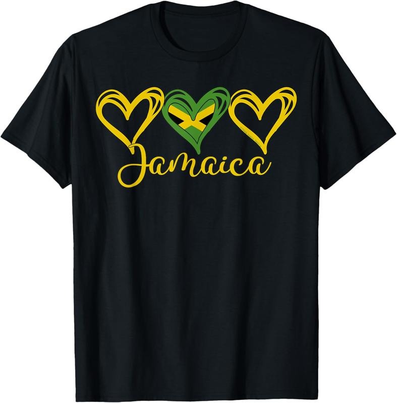 100% Cotton Jamaican Love Jamaican Flag Three Hearts Jamaica T-Shirt Hoodie, Sweatshirt | PrintMintTees.com