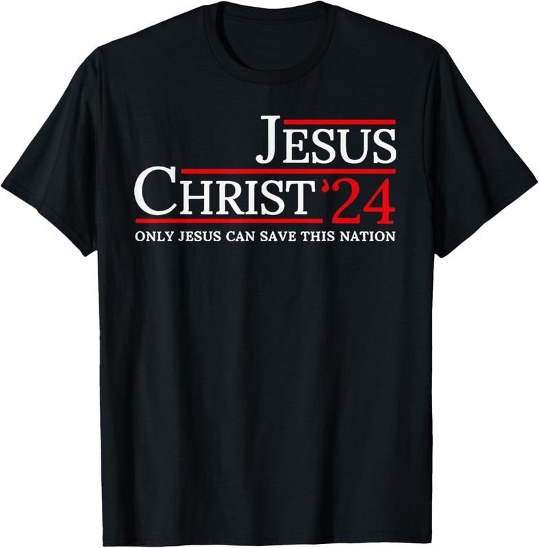 100% Cotton Jesus Christ 2024 Only Jesus Can Save This Nation T-Shirt Hoodie, Sweatshirt | PrintMintTees.com