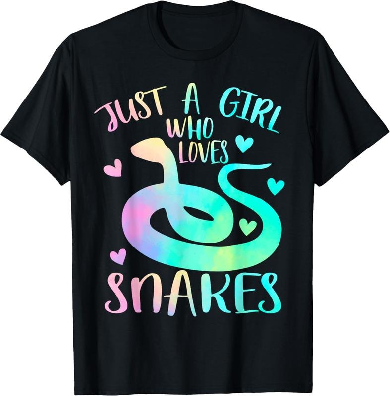 100% Cotton Just Girl Who Loves Snakes Cute Snake Themed Lover Shirt Hoodie Sweatshirt