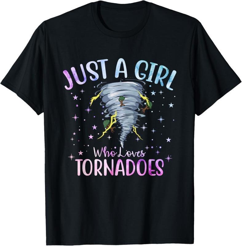 100% Cotton Just a Girl who loves Tornadoes Weather Chaser Meteorology T-Shirt Hoodie, Sweatshirt | PrintMintTees.com