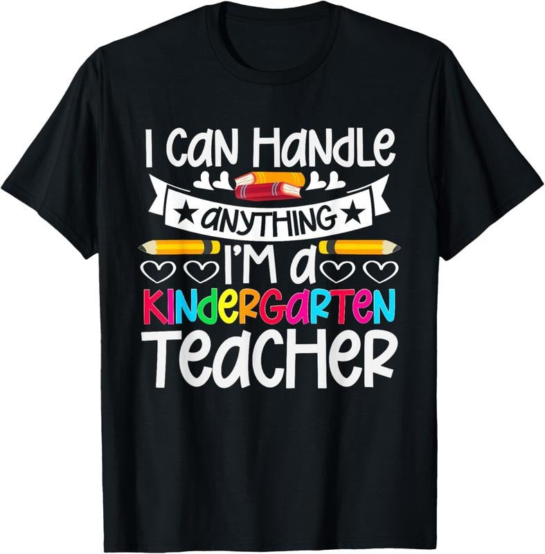 100% Cotton Kindergarten Teacher Life School Education Rainbow  T-Shirt Hoodie Sweatshirt | PrintMintTees.com