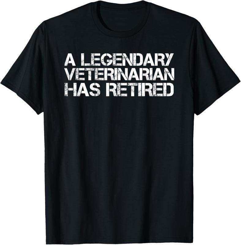 100% Cotton LEGENDARY VETERINARIAN HAS RETIRED Funny Retirement Vet T-Shirts, Hoodie, Sweatshirt