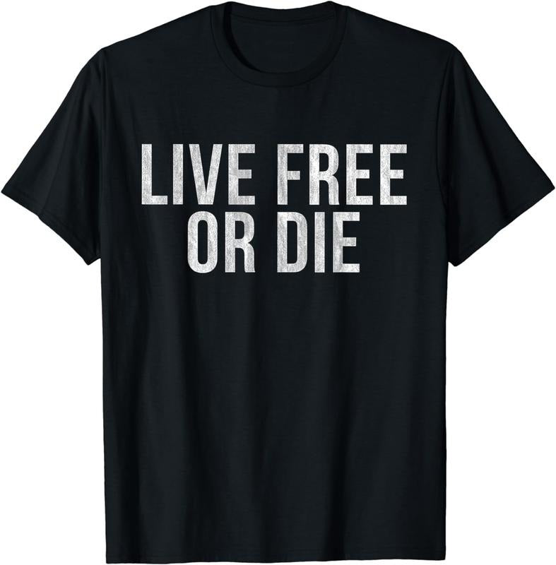 [100% Cotton]LIVE FREE OR DIE T-Shirt Hoodie Sweatshirt | PrintMintTees.com