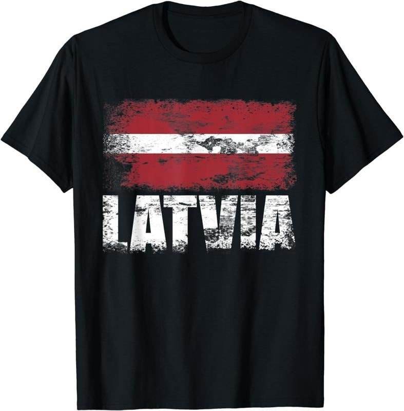 [100% Cotton]Latvia Flag T-Shirt | Latvian Flag Tee Hoodie Sweatshirt | PrintMintTees.com