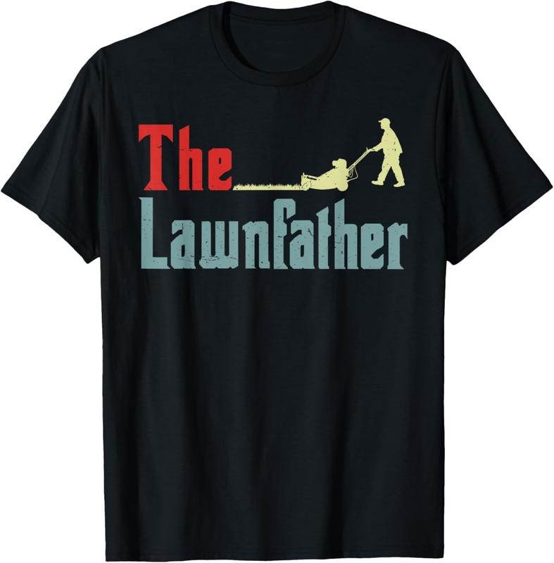 100% Cotton Lawn Mowing Lawnfather Fathers Day Funny Mower Gardening Dad T-Shirt Hoodie, Sweatshirt | PrintMintTees.com