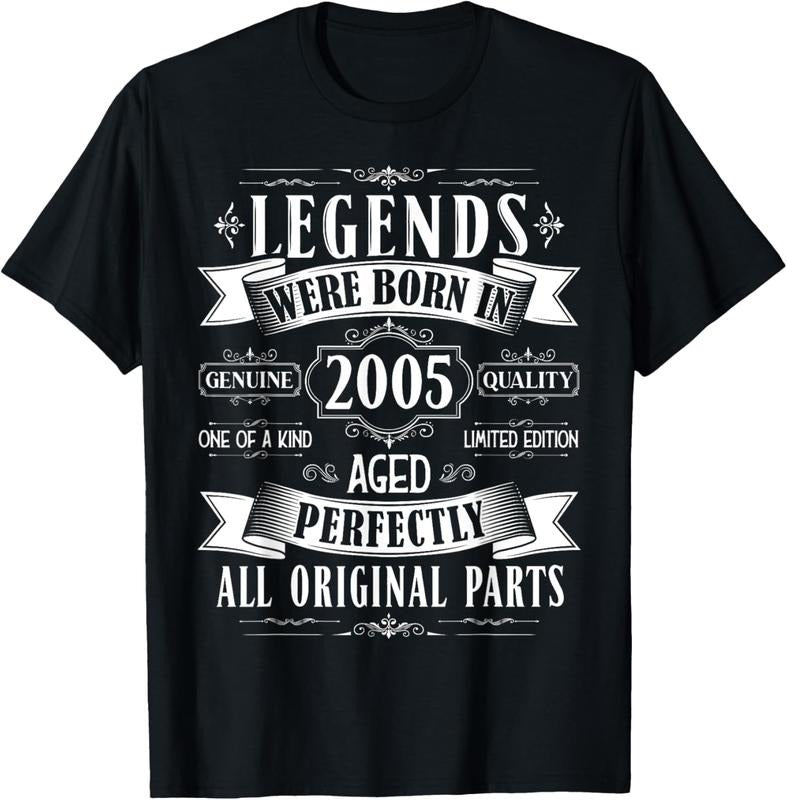 100% Cotton Legends Born 2005 19th 19 Years Old Bday Teens T-Shirts, Hoodie, Sweatshirt