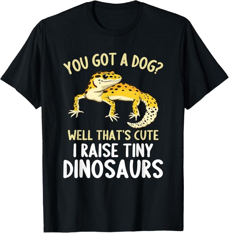 100% Cotton Leopard Gecko Funny I Raise Tiny Dinosaurs Leopard Gecko T-Shirt Hoodie, Sweatshirt | PrintMintTees.com