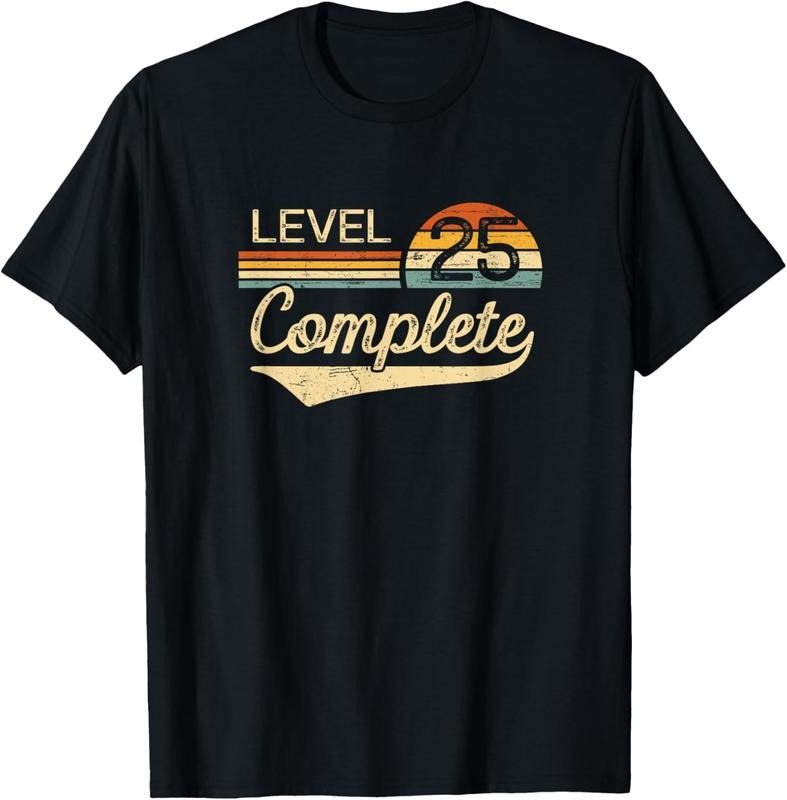 100% Cotton Level 25 Complete Vintage 25th Wedding Anniversary T-Shirt Hoodie, Sweatshirt | PrintMintTees.com