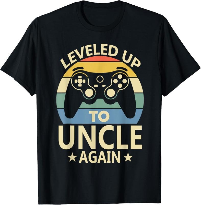 100% Cotton Leveled Up To Uncle Again 2025 Funny Gamer Uncle T-Shirt Hoodie Sweatshirt | PrintMintTees.com