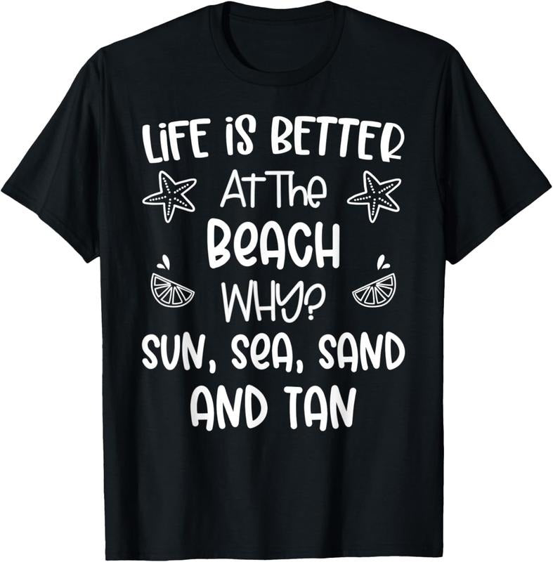 100% Cotton Life Is Better Beach Funny Summer Lover Cute T-Shirts, Hoodie, Sweatshirt