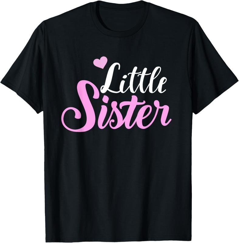 100% Cotton Little Sister T-Shirt Hoodie Sweatshirt | PrintMintTees.com