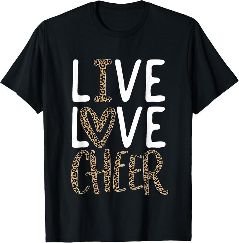 100% Cotton Live Love Cheer Girl Cheerleading Cheerleader Women Cheer T-Shirt Hoodie, Sweatshirt | PrintMintTees.com