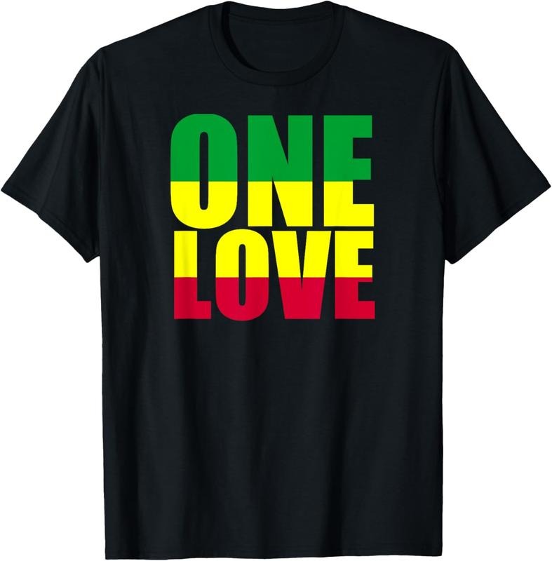 100% Cotton Love One Rasta Reggae Hipster Jamaica Vacation Shirt Hoodie Sweatshirt
