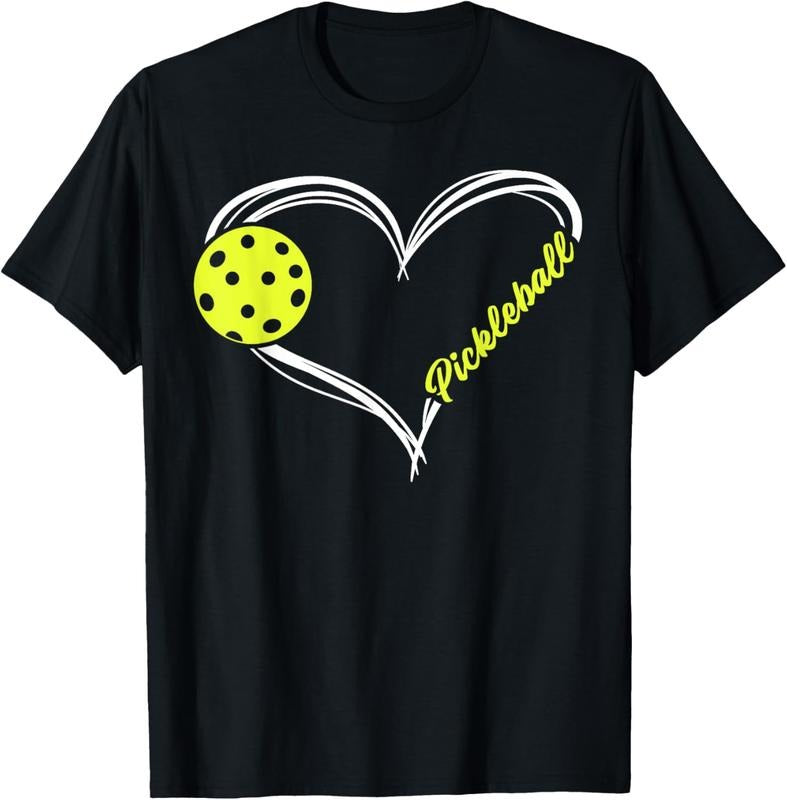 100% Cotton Love Pickleball - cute pickleball match, I love pickleball T-Shirt Hoodie, Sweatshirt | PrintMintTees.com