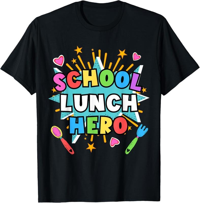 100% Cotton Lunch Hero Squad Tee a Food Service worker School lunch hero T-Shirt Hoodie, Sweatshirt | PrintMintTees.com
