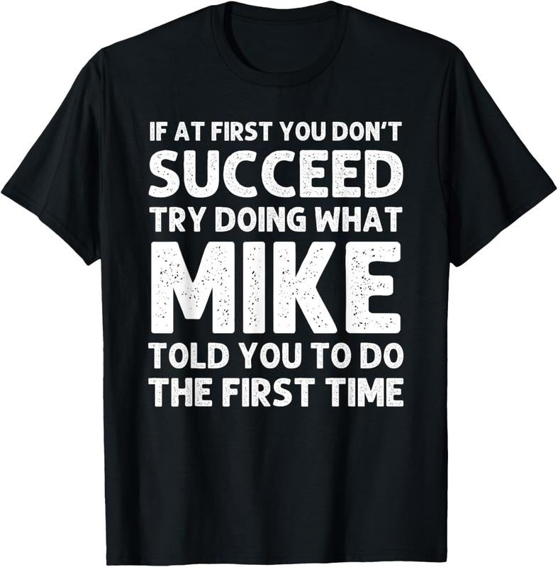 100% Cotton MIKE Gift Name Personalized Birthday Funny Christmas Joke T-Shirt Hoodie, Sweatshirt | PrintMintTees.com