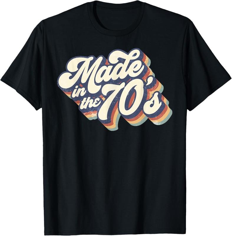 100% Cotton Made In The 70's Retro Funny Vintage 1970s Party Gifts T-Shirt Hoodie Sweatshirt | PrintMintTees.com