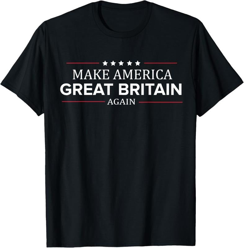 100% Cotton Make America Great Britain Again Shirt Funny British T Shirt Hoodie Sweatshirt | PrintMintTees.com