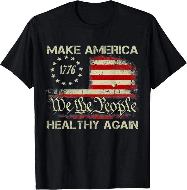 100% Cotton Make America Healthy Again T-Shirt Hoodie, Sweatshirt | PrintMintTees.com
