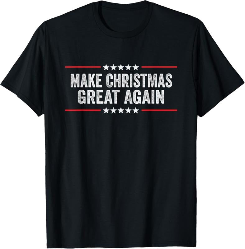 100% Cotton Make Christmas Great Again T-Shirt Hoodie Sweatshirt | PrintMintTees.com
