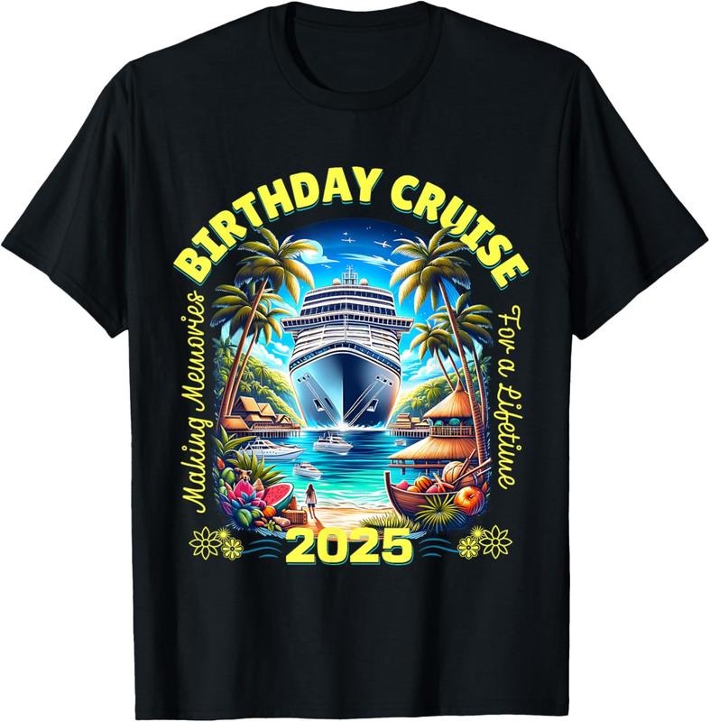 100% Cotton Making Memories For A Lifetime Matching Birthday Cruise 2025 T-Shirt Hoodie, Sweatshirt | PrintMintTees.com
