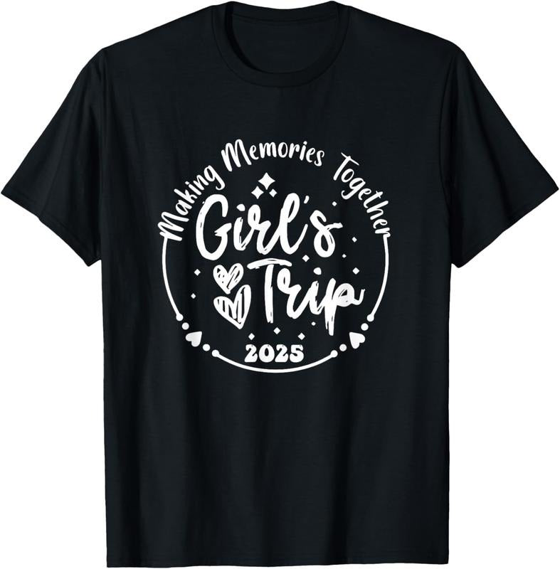 100% Cotton Making memories together Girls trip 2025 vintage T-Shirt Hoodie, Sweatshirt | PrintMintTees.com