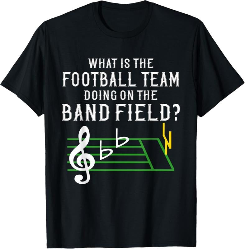 100% Cotton Marching Band What Is The Football Team Doing on Field Shirt T-Shirt Hoodie Sweatshirt | PrintMintTees.com