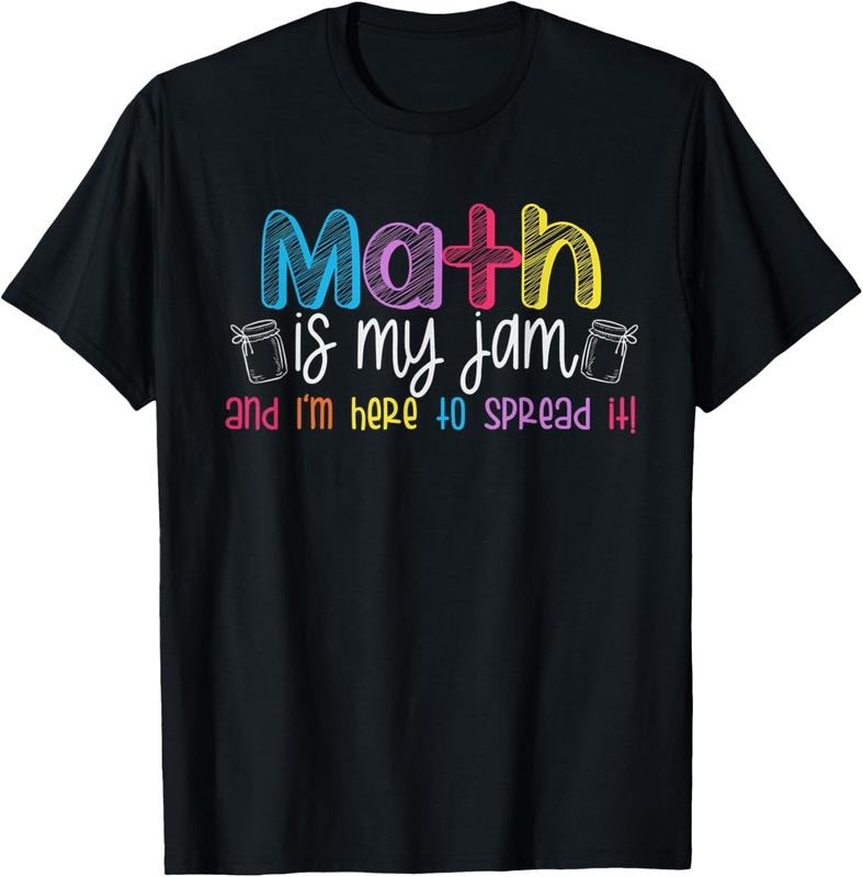 100% Cotton Math is My Jam And I'm Here To Spread It School Math Teacher T-Shirt Hoodie, Sweatshirt | PrintMintTees.com
