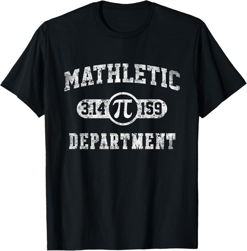 100% Cotton Mathletic Department 3.14159 Pi Day Math Teacher Vintage T-Shirt Hoodie Sweatshirt | PrintMintTees.com
