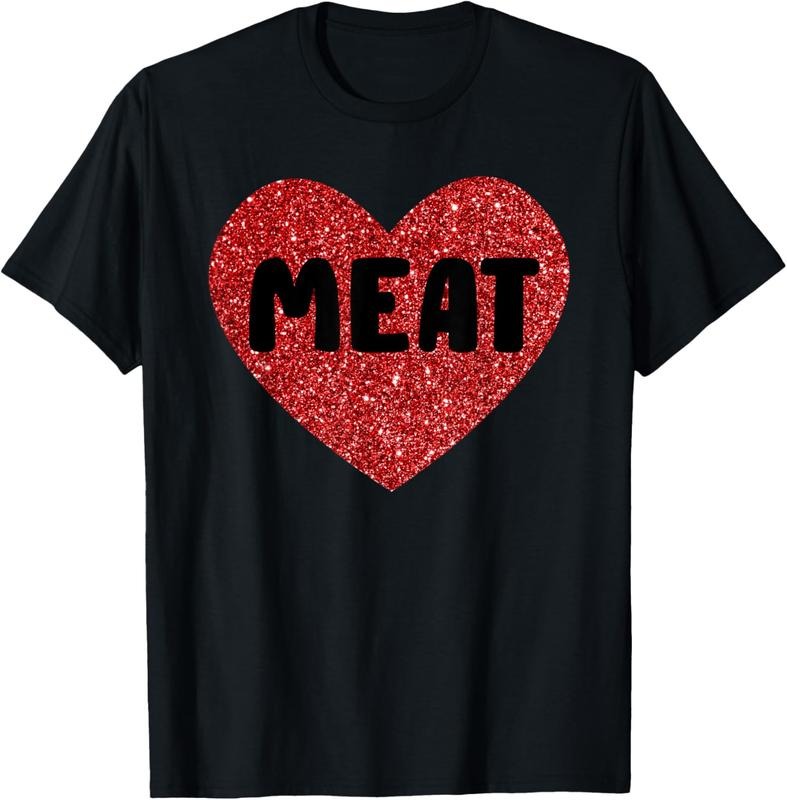 100% Cotton Meat I Love Meat Funny Food T-Shirt Hoodie, Sweatshirt | PrintMintTees.com