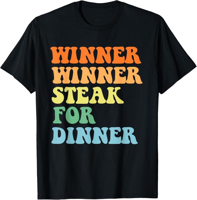 100% Cotton Meat Raffle Drawing Winner Winner Steak For Dinner T-Shirt Hoodie, Sweatshirt | PrintMintTees.com