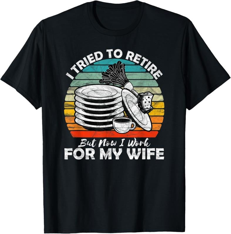 100% Cotton Mens Best Retirement Gifts Men 2020 I Tried To Retire 70s Retro T-Shirt Hoodie Sweatshirt | PrintMintTees.com