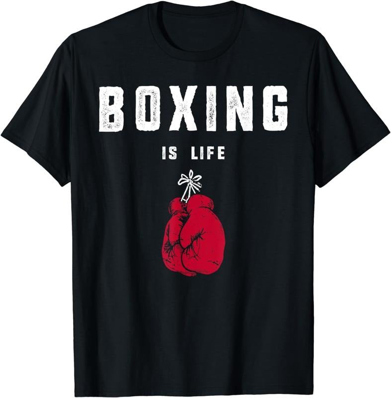 [100% Cotton]Mens Boxing is Life T shirt T-Shirt Hoodie Sweatshirt | PrintMintTees.com