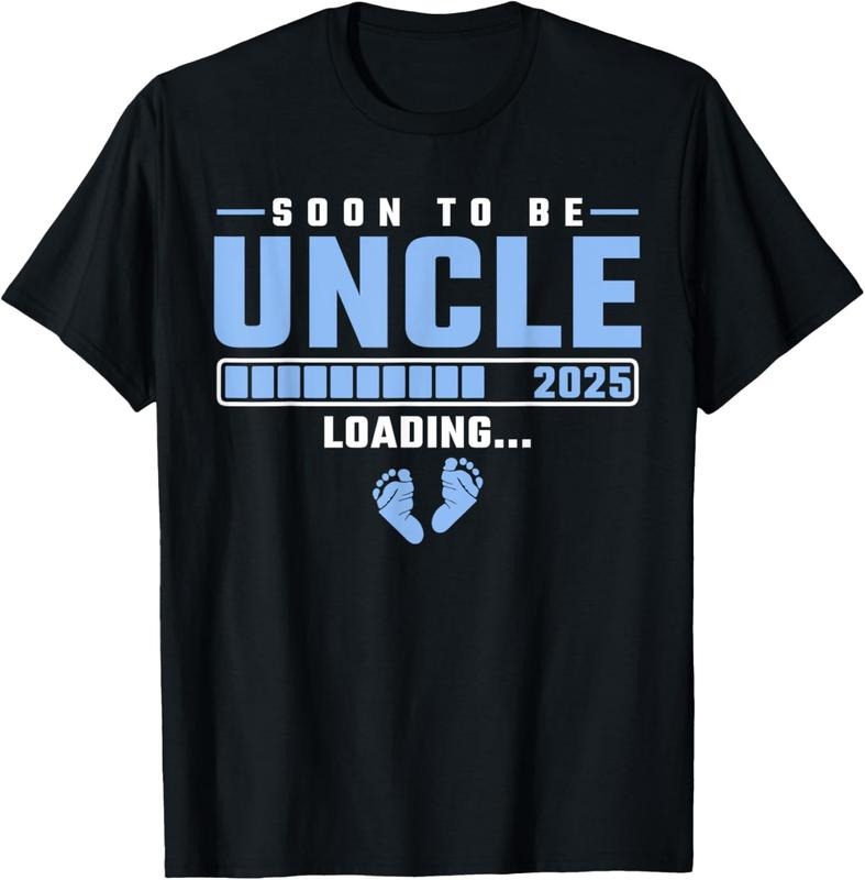 100% Cotton Soon Be Uncle 2025 Loading Pregnancy Announcement T-Shirts, Hoodie, Sweatshirt