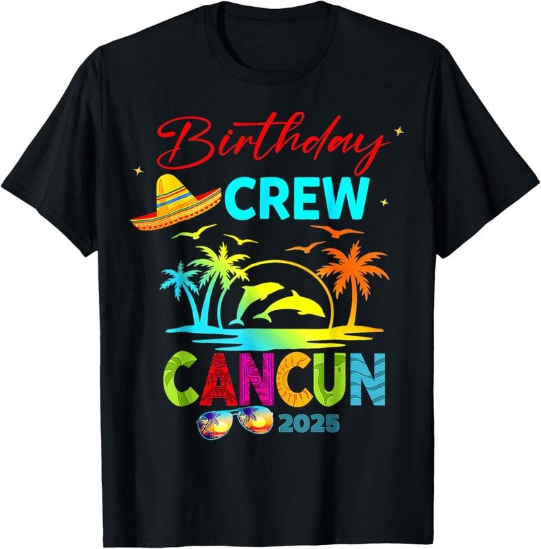 100% Cotton Mexico Cancun Birthday Boy Trip Vacation 2025 Matching Group T-Shirt Hoodie, Sweatshirt | PrintMintTees.com