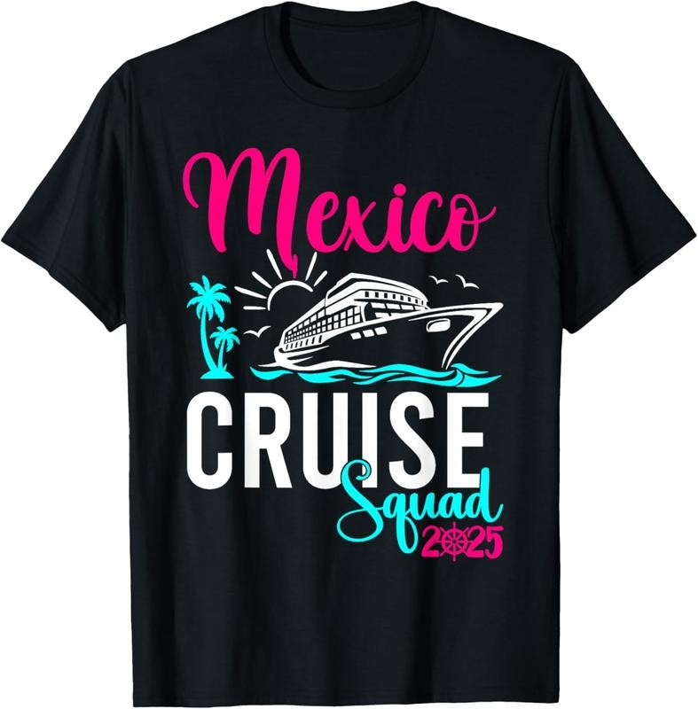 100% Cotton Mexico Cruise 2025 Family Group Friends Vacation Matching Shirt Hoodie Sweatshirt