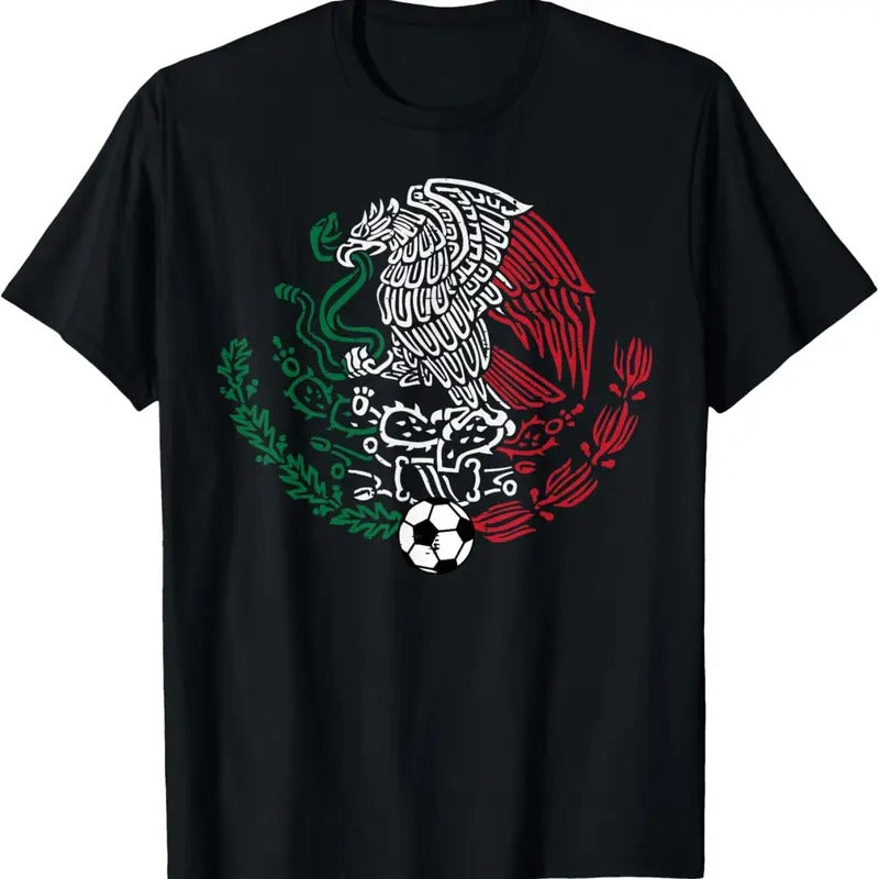 100% Cotton Mexico Flag Mexican Eagle Soccer Men Women Boys Girls  T-Shirt Hoodie Sweatshirt | PrintMintTees.com