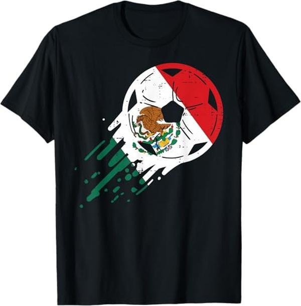 [100% Cotton]Mexico Flag Soccer Ball Mexican Football Fan Men Women Kids T-Shirt Hoodie Sweatshirt | PrintMintTees.com