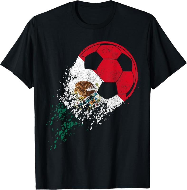 100% Cotton Mexico Football Player Mexican Flag T-Shirt Hoodie, Sweatshirt | PrintMintTees.com