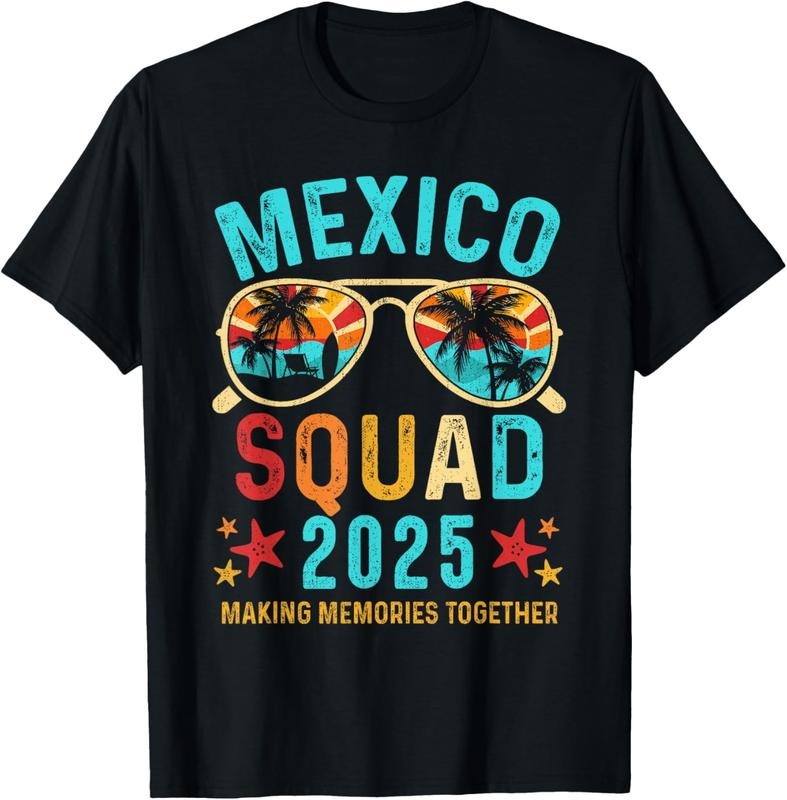 100% Cotton Mexico Vacation Squad 2025 Matching Family Vacation Group T-Shirt Hoodie, Sweatshirt | PrintMintTees.com