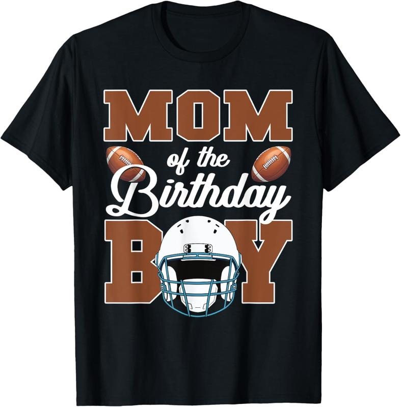 100% Cotton Mom Boy Football Party Family Matching T-Shirts, Hoodie, Sweatshirt