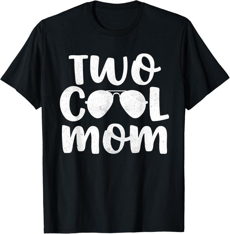 100% Cotton Mom Boy Two Cool 2nd Bday Mother Mama Mommy T-Shirts, Hoodie, Sweatshirt