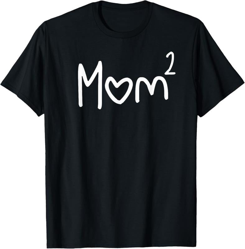 100% Cotton Mom Of Two Kid Mother Day Shirt Mom 2 Squared Mommy Shirt T-Shirt Hoodie Sweatshirt | PrintMintTees.com