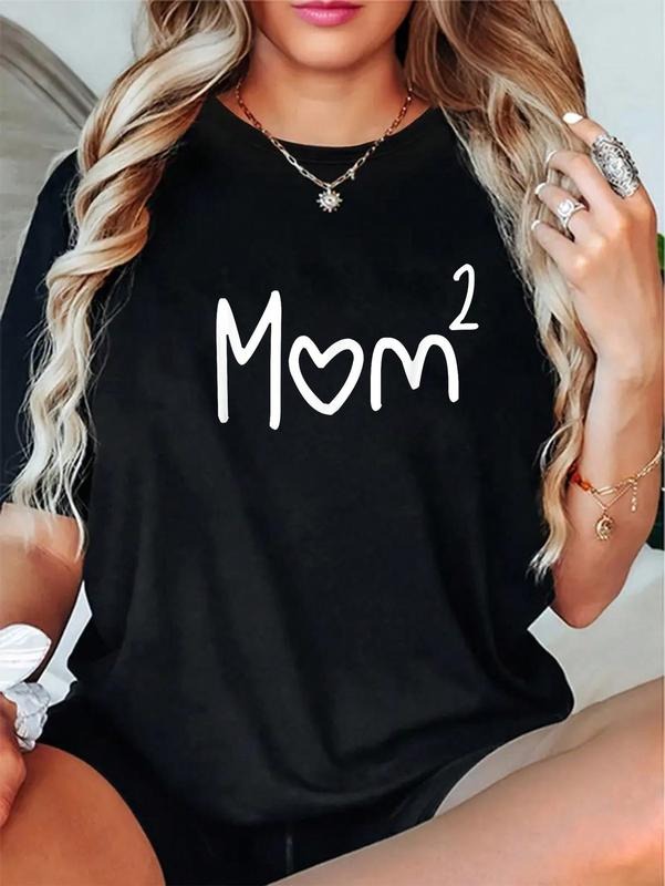 100% Cotton Mom Of Two Mother Day Shirt Mom 2 Squared Mommy Shirt T-Shirt style 02 Hoodie Sweatshirt | PrintMintTees.com
