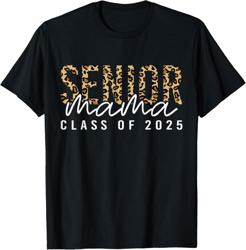 100% Cotton Mom Senior 2025 Proud Mom Of A Class Of 2025 Graduate T-Shirt Hoodie Sweatshirt | PrintMintTees.com