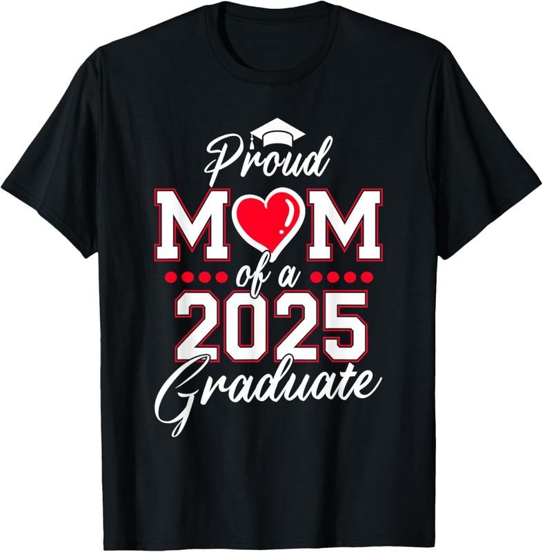 100% Cotton Mom Senior 2025 Proud Mom Of A Class Of 2025 Graduate T-Shirtstyle{n002}2 T-Shirts, Hoodie, Sweatshirt
