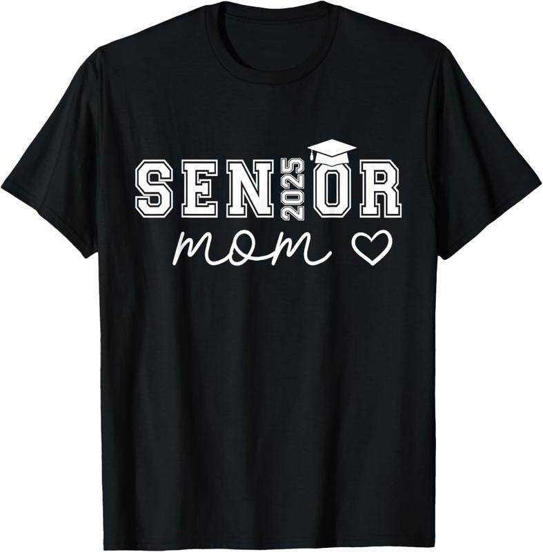 100% Cotton Mom Senior 2025 Proud Mom Of A Class Of 2025 Graduate T-Shirtstyle{n002}4 Shirt Hoodie Sweatshirt