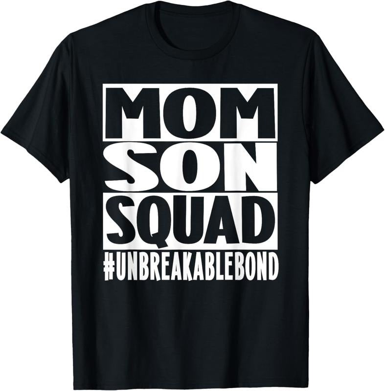 100% Cotton Mom Son Squad Unbreakable Bond Family T-Shirt Hoodie, Sweatshirt | PrintMintTees.com