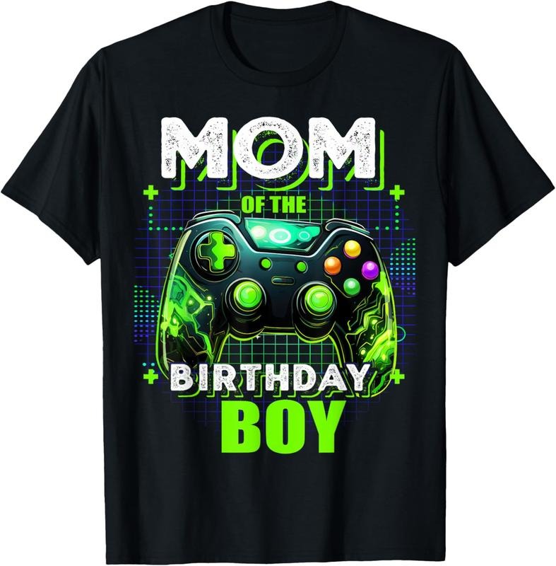100% Cotton Mom of the Birthday Boy Matching Video Game Birthday Party T-Shirtstyle{n002}2 Shirt Hoodie Sweatshirt